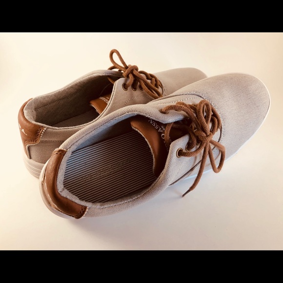 US POLO CANVAS GREY and BROWN Trim sneakers - Picture 3 of 8